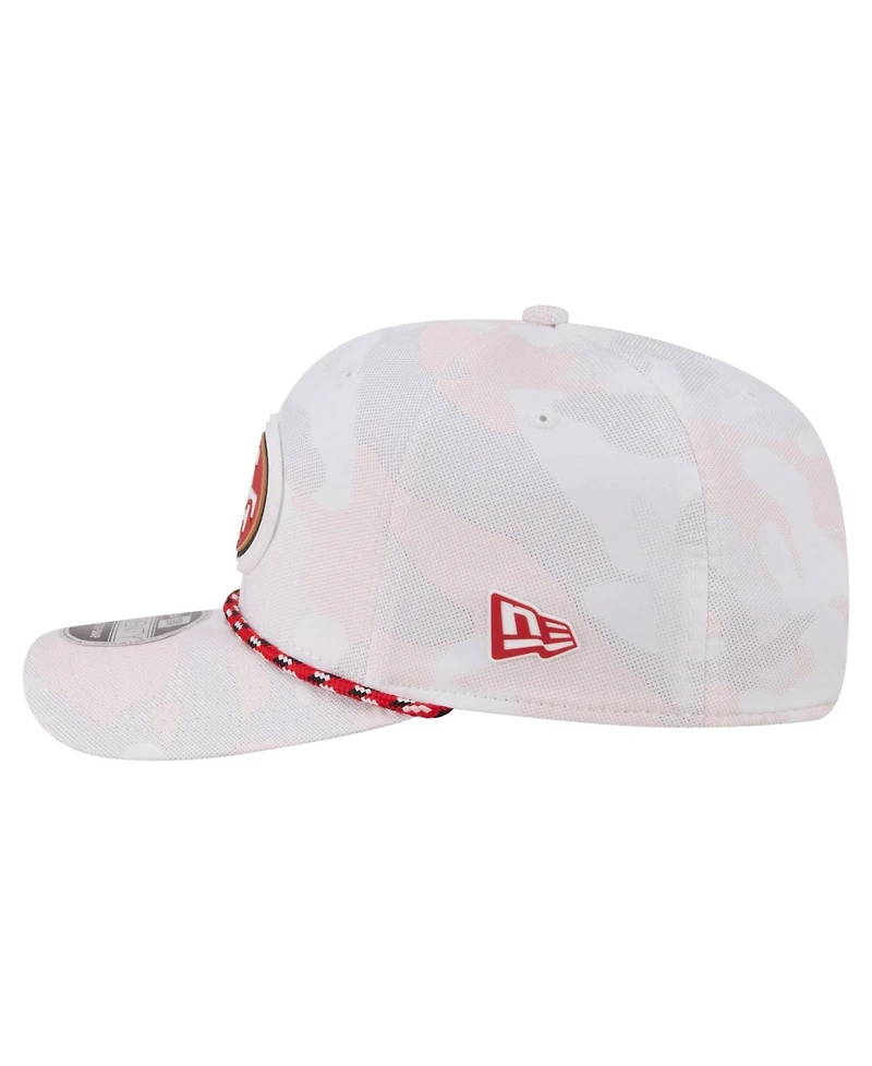New Era Men's White San Francisco 49ers Camo Rope 9SEVENTY Adjustable Hat