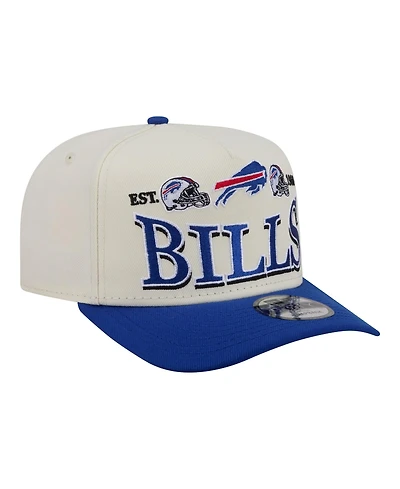 New Era Men's Cream/Royal Buffalo Bills A-Frame 9FIFTY Snapback Hat