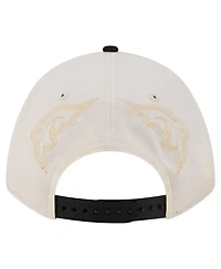 New Era Men's Cream/Black Las Vegas Raiders Western 9FORTY A-Frame Adjustable Hat
