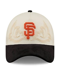 New Era Men's Stone San Francisco Giants Western Stitch 9FORTY A-Frame Adjustable Hat