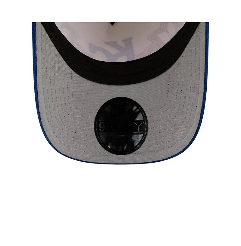 New Era Men's Stone Kansas City Royals Western Stitch 9FORTY A-Frame Adjustable Hat