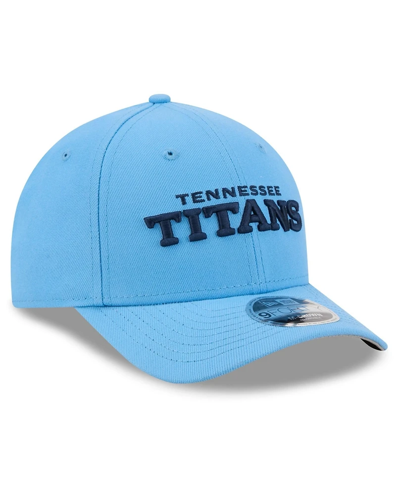 New Era Men's Light Blue Tennessee Titans Wordmark 9FORTY Adjustable Hat