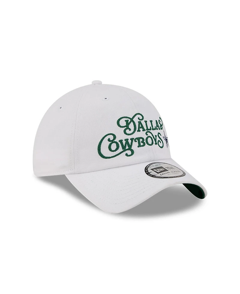 New Era Men's White Dallas Cowboys Golf Course Casual Classic Adjustable Hat