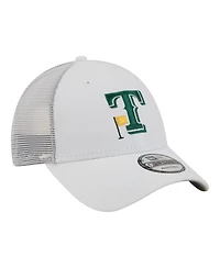 New Era Men's White Texas Rangers Flag 9FORTY Trucker Adjustable Hat
