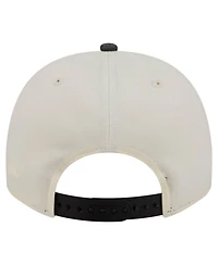 New Era Men's Cream/Black Pittsburgh Steelers Washed A-Frame 9FIFTY Snapback Hat