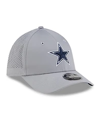 New Era Men's Gray Dallas Cowboys 39THIRTY M-Crown Flex Fit Hat