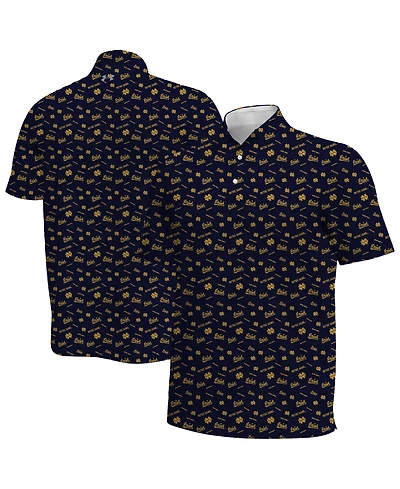 Under Armour Men's Navy Notre Dame Fighting Irish Gameday Armourfuse Polo Shirt