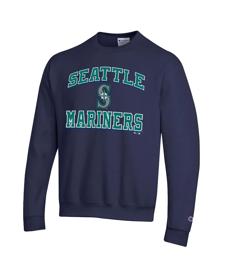Champion Men's Navy Seattle Mariners Heart Soul Power blend Sweatshirt