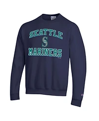 Champion Men's Navy Seattle Mariners Heart Soul Power blend Sweatshirt