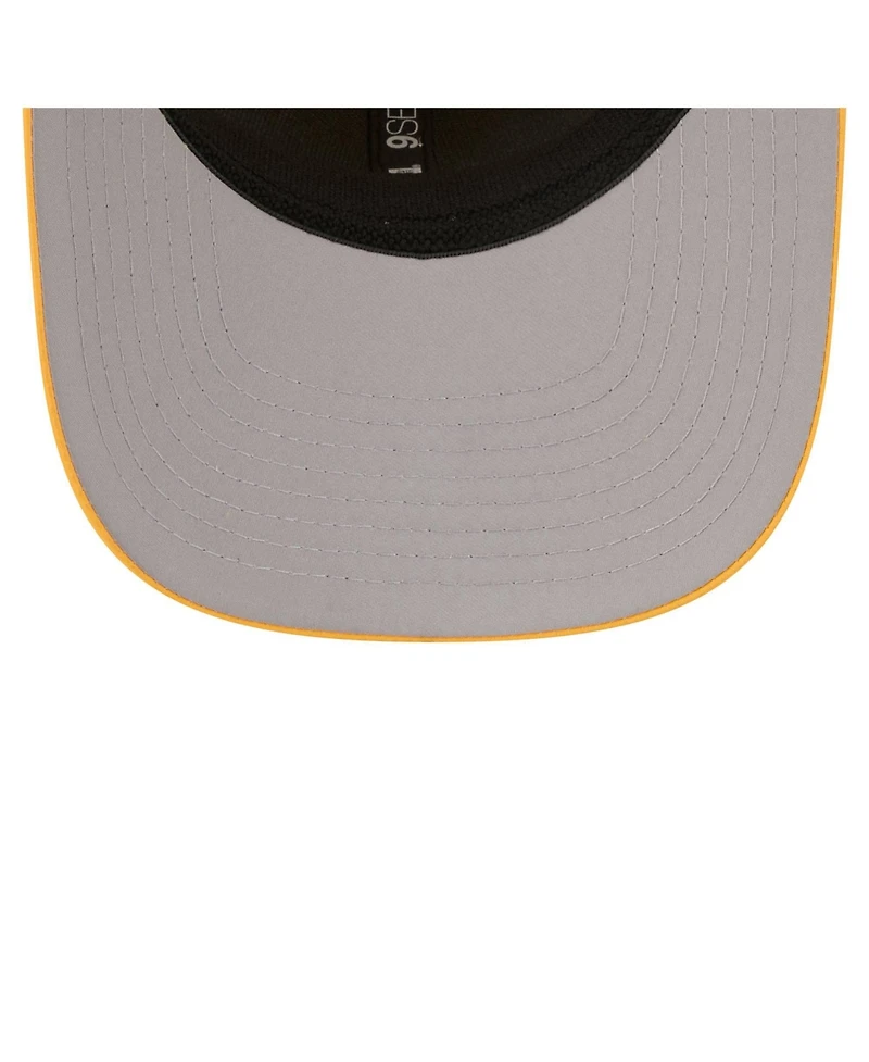New Era Men's Gold Pittsburgh Steelers Micro Badge 9SEVENTY Adjustable Hat