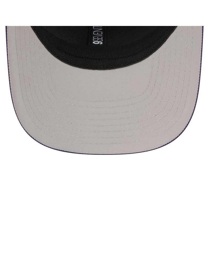 New Era Men's Purple Baltimore Ravens Micro Badge 9SEVENTY Adjustable Hat