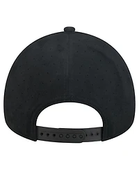 New Era Men's Black New York Yankees Script Text 9FORTY A-Frame Adjustable Hat
