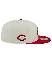 New Era Men's White/Red Cincinnati Reds Blossom 59FIFTY Fitted Hat