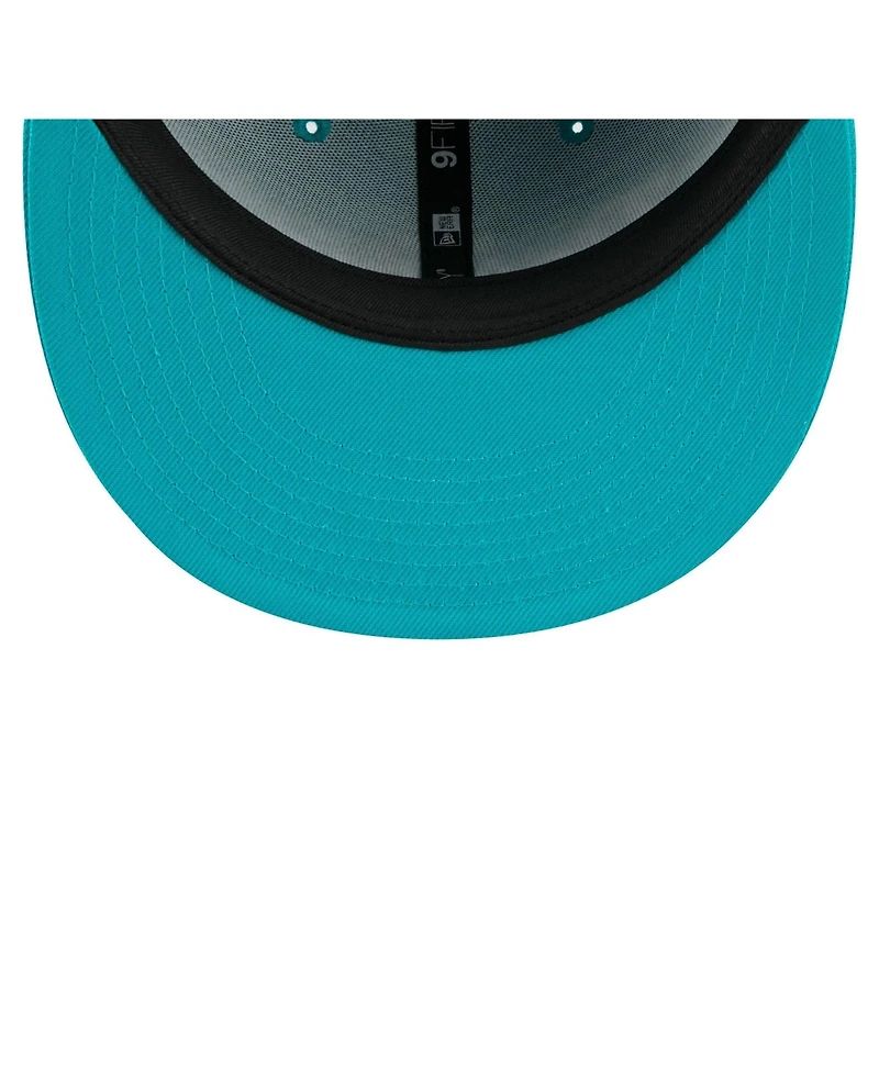 New Era Men's Aqua Miami Dolphins Core Team Script 9FIFTY Snapback Hat