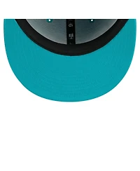 New Era Men's Aqua Miami Dolphins Core Team Script 9FIFTY Snapback Hat