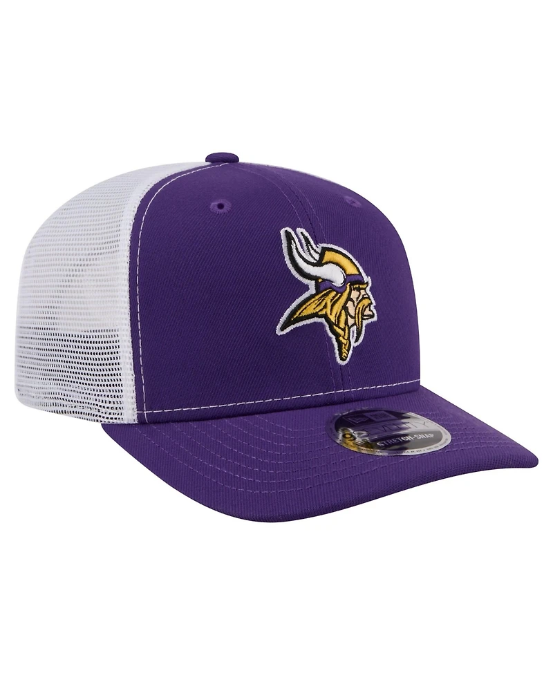 New Era Men's Purple Minnesota Vikings 9SEVENTY Trucker Adjustable Hat