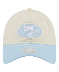 New Era Women's Cream/Coastal Blue San Francisco 49ers 9TWENTY Adjustable Hat