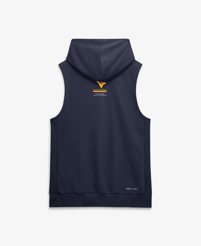 Nike Men's Navy West Virginia Mountaineers 2026 Sideline Sleeveless Dri-fit Hoodie