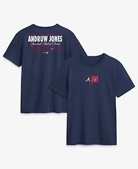 Nike Men's Andruw Jones Navy Atlanta Braves 2026 Hall of Fame Stats Name Number T-Shirt