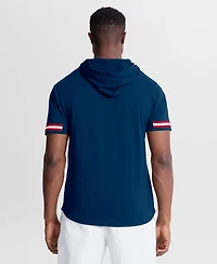 Fanatics Men's Navy Houston Texans Optimal Play Short Sleeve Hooded T-Shirt