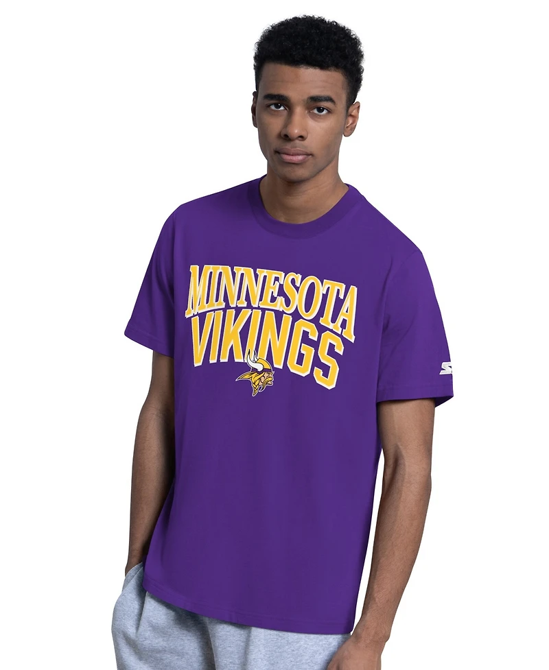 Starter Men's Purple/Gray Minnesota Vikings Two-Pack Logo T-Shirt Set