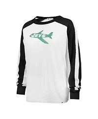 '47 Brand Women's New York Jets Premier Caribou Long-Sleeve Crewneck T-Shirt