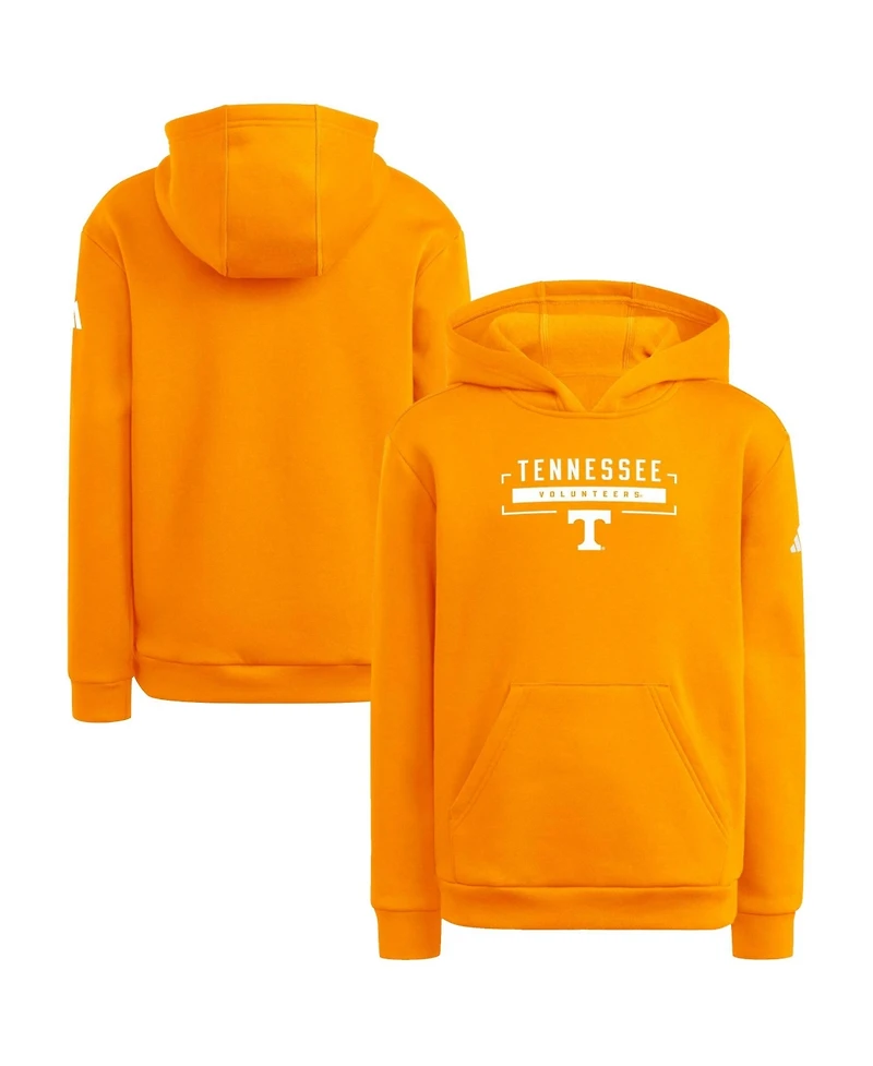Adidas Big Boys and Girls Tennessee Orange Volunteers Wordmark Hoodie Sweatshirt