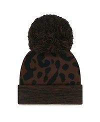 '47 Brand Women's Brown Athletics Rosette Cuffed Knit Pom Hat