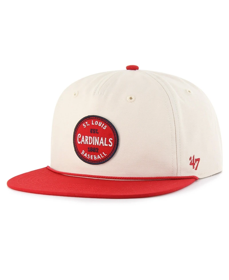 47 Brand Men's Cream St. Louis Cardinals Payson Captain Adjustable Hat