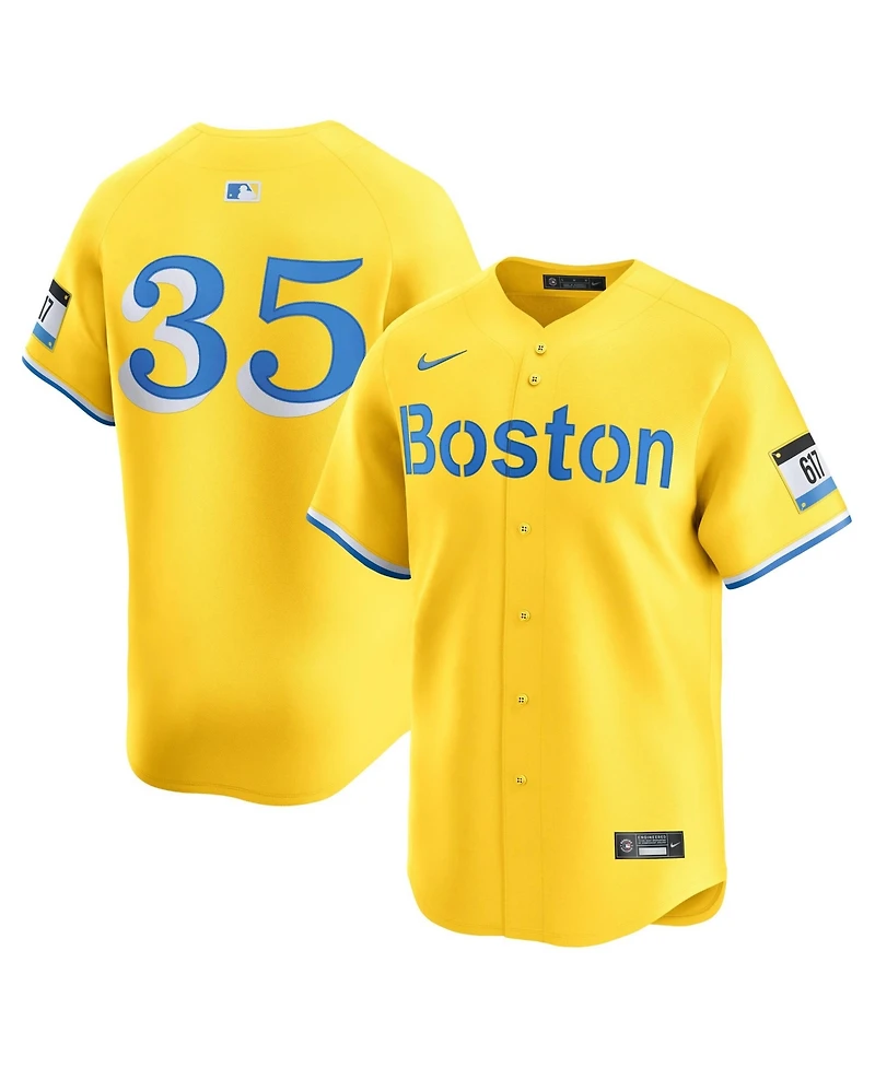 Nike Men's Garrett Crochet Gold Boston Red Sox Alternate Limited Jersey