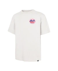 '47 Brand Men's and Women's Cream New York Mets Turnpike Chuck Foundation T-Shirt