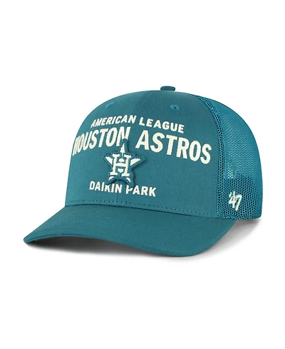 47 Brand Men's Teal Houston Astros Contemporary Hitch Adjustable Trucker Hat