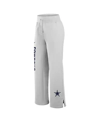 Nike Women's Gray Dallas Cowboys Primetime Phoenix Fleece Wide-Leg Sweatpants