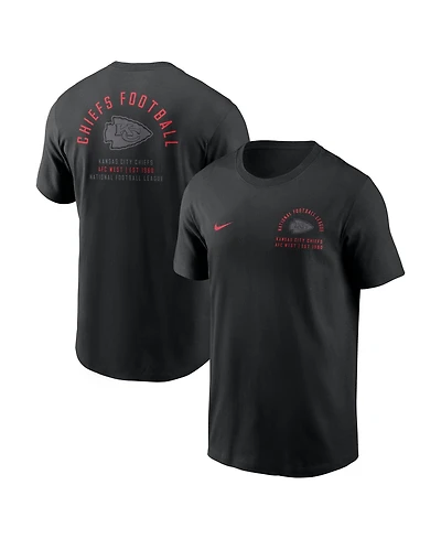 Nike Men's Black Kansas City Chiefs Split Logo T-Shirt