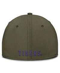 Nike Men's Olive Lsu Tigers Primetime SwooshFlex Dri-fit Hat