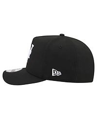 New Era Men's Black New York Mets Motion A-Frame 9FIFTY Snapback Hat