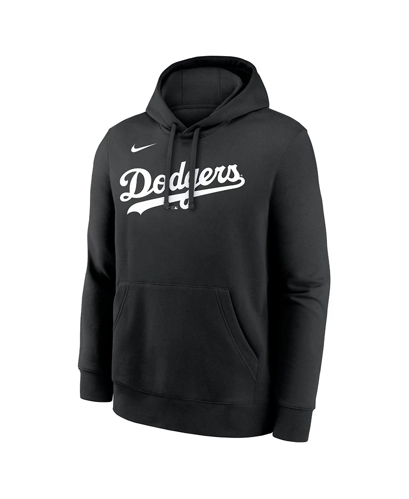 Nike Men's Shohei Ohtani Black Los Angeles Dodgers Player Name Number Club Pullover Hoodie