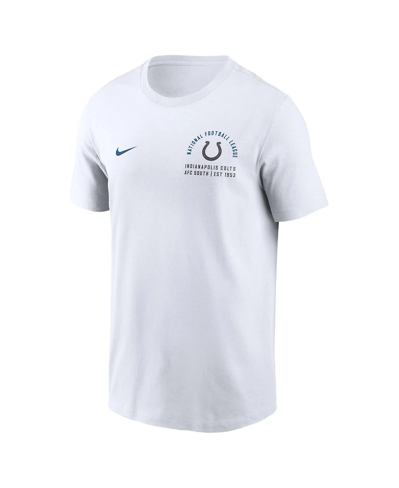 Nike Men's White Indianapolis Colts Split Logo T-Shirt