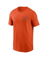 Nike Men's Orange Chicago Bears Split Logo T-Shirt