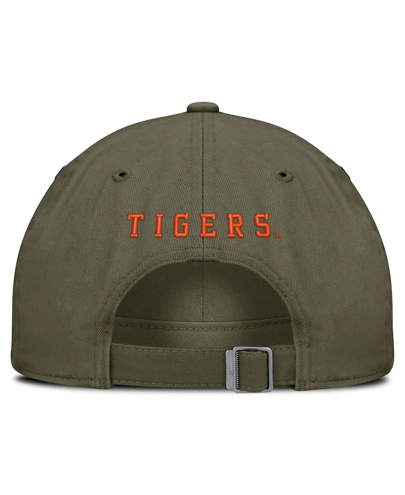 Nike Men's and Women's Olive Clemson Tigers Primetime Club Adjustable Hat