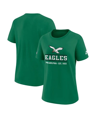 Nike Women's Kelly Green Philadelphia Eagles Sideline Alt Dri-fit T-Shirt