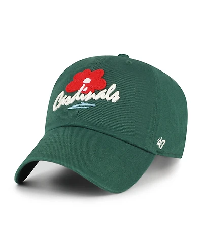 47 Brand Men's and Women's Green St. Louis Cardinals Flora Gallery Clean Up Adjustable Hat