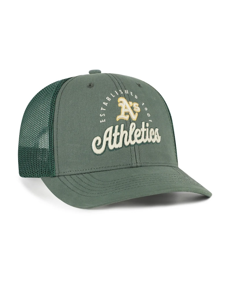 47 Brand Men's Green Athletics Pitstop Trucker Adjustable Hat