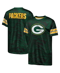 Outerstuff Big Boys and Girls Green Bay Packers Slant Route Performance T-Shirt