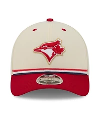 New Era Big Boys and Girls Cream/Red Toronto Blue Jays Usa 250 9FORTY M-Crown Adjustable Hat