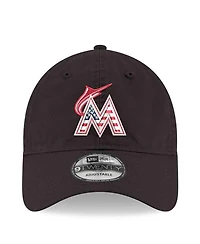 New Era Men's Black Miami Marlins America 250 9TWENTY Adjustable Hat