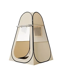 Hongge Clear Pop Up Sports Pod Tent 47 x 47 in Single Person Weatherproof Bubble Shelter with Ground Mat