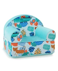 Gouun Kids Plush Velvet Armchair with Machine-Washable Cover