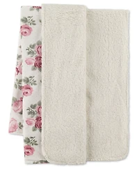 Huggies Baby Girls' Allover Rose Graphic Print Blanket