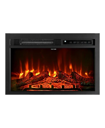 Slickblue Electric Fireplace Insert 5000 Btu Wall Mounted Heater with Adjustable Flame and Remote